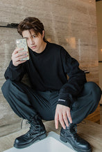 Load image into Gallery viewer, Sicilian men&#39;s autumn tops Korean version of the trend of men&#39;s inner bottoming shirt loose white long-sleeved t-shirt men
