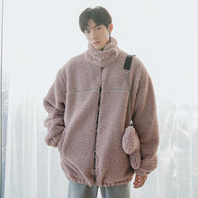 Load image into Gallery viewer, Sicilian men&#39;s jacket accessories cute bag embroidery bib loose trend lamb velvet jacket coat

