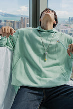 Load image into Gallery viewer, Sicilian men&#39;s clothing send necklaces autumn Korean tops for boys loose embroidered white hooded sweater men trend
