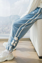 Load image into Gallery viewer, Sicilian men&#39;s winter new casual pants contrast color webbing stitching beam pants design cute bear pants
