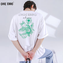 Load image into Gallery viewer, Sicilian men&#39;s clothing 2021 new short-sleeved men&#39;s summer loose creative embroidery printed t-shirt male ins trend compassionate
