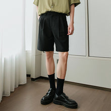 Load image into Gallery viewer, Sicilian men&#39;s summer thin section men&#39;s Korean style trousers tide brand loose straight suit shorts men&#39;s five-point pants
