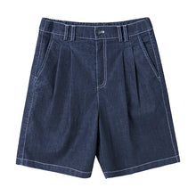Load image into Gallery viewer, Sicilian men&#39;s summer thin five-point pants men&#39;s Korean version of the trend loose straight men&#39;s casual denim shorts
