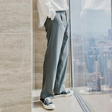 Load image into Gallery viewer, 【Take a 40% off straight down】Casual pants men&#39;s Korean style trousers loose straight-leg suit pants men&#39;s drape trousers
