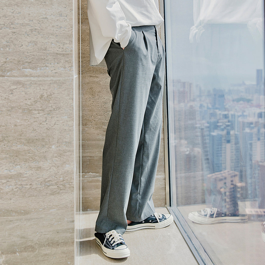 【Take a 40% off straight down】Casual pants men's Korean style trousers loose straight-leg suit pants men's drape trousers