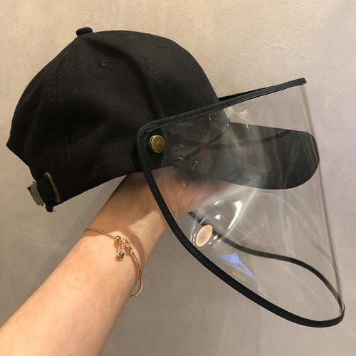 Sicilian men's customized anti-droplet, anti-saliva, dust-proof, eye protection protective hat, removable mask
