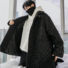 Load image into Gallery viewer, Sicilian men&#39;s winter new lapel coat trend handsome loose thickening youth casual woolen coat

