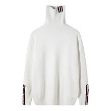 Load image into Gallery viewer, Sicilian men&#39;s winter new turtleneck sweater contrast stitching Korean handsome loose thick men&#39;s sweater
