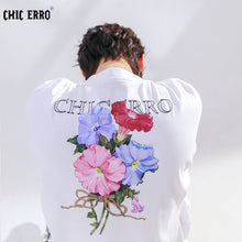 Load image into Gallery viewer, Sicilian men&#39;s 2021 new embroidery printing short-sleeved t-shirt men&#39;s summer handsome and loose ins tide brand compassionate
