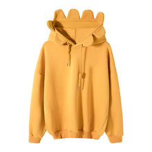 Load image into Gallery viewer, Sicilian men&#39;s autumn and winter models solid color loose top design cute hat solid color youth hooded sweater
