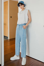 Load image into Gallery viewer, Sicilian Men&#39;s Thin Casual Pants Men&#39;s Korean Style Trend Men&#39;s Blue Loose Straight Jeans
