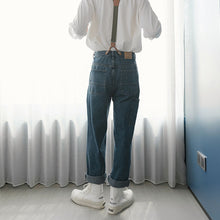 Load image into Gallery viewer, Sicilian Men&#39;s Spring Dark Blue Straight Overalls Men&#39;s Trendy Korean Fashion Casual Jeans Men&#39;s Loose
