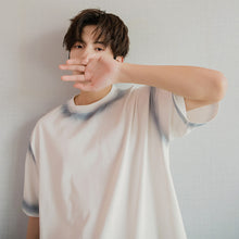 Load image into Gallery viewer, Sicilian men&#39;s summer Hong Kong style white half-sleeved men&#39;s trend loose men&#39;s five-point sleeve tie-dye short-sleeved t-shirt
