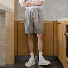 Load image into Gallery viewer, Sicilian men&#39;s summer thin casual five-point pants male Korean version of the trend of men&#39;s loose straight black shorts

